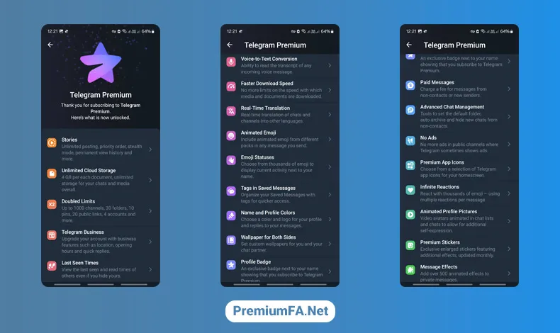 خرید تیک آبی تلگرام